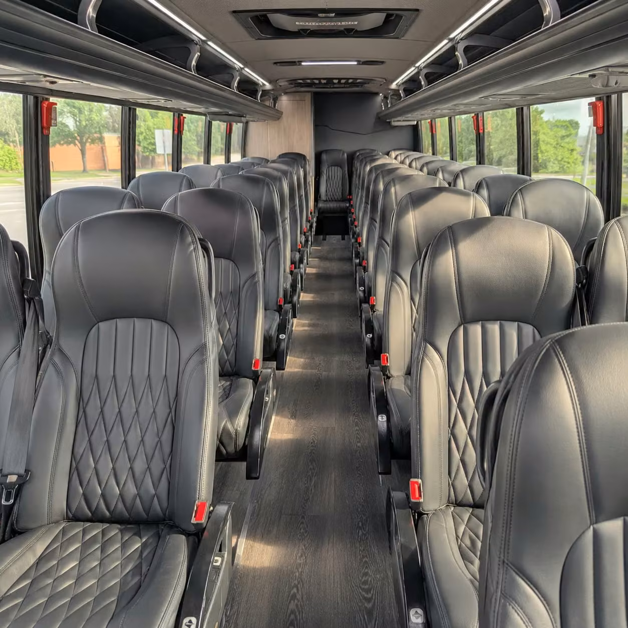 25 passenger minibus interior