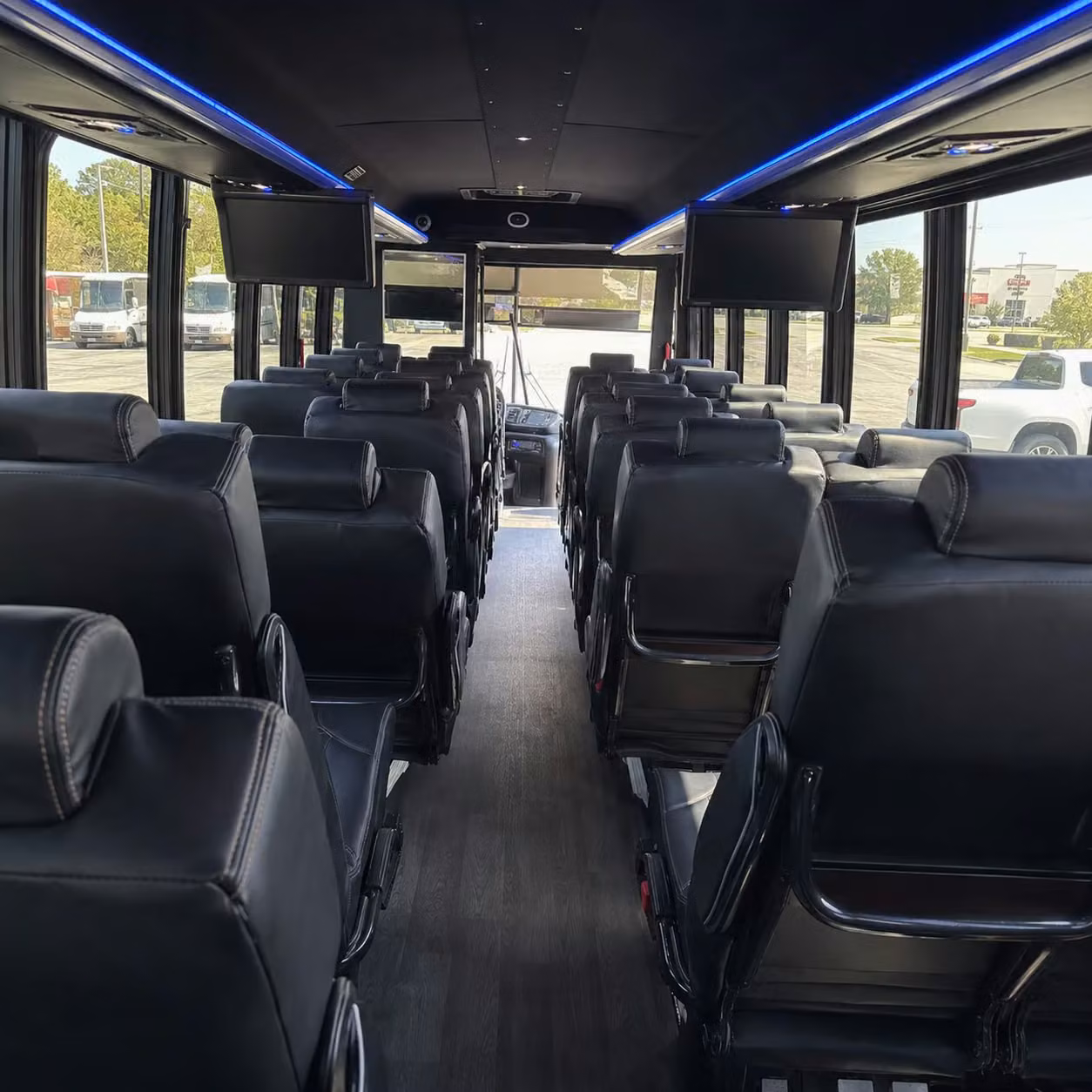 28 passenger minibus interior