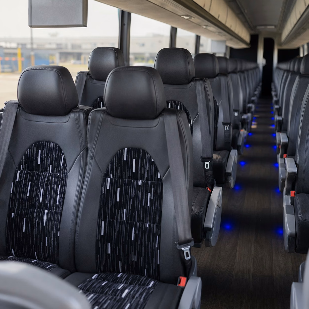 carlsbad charter bus rental interior