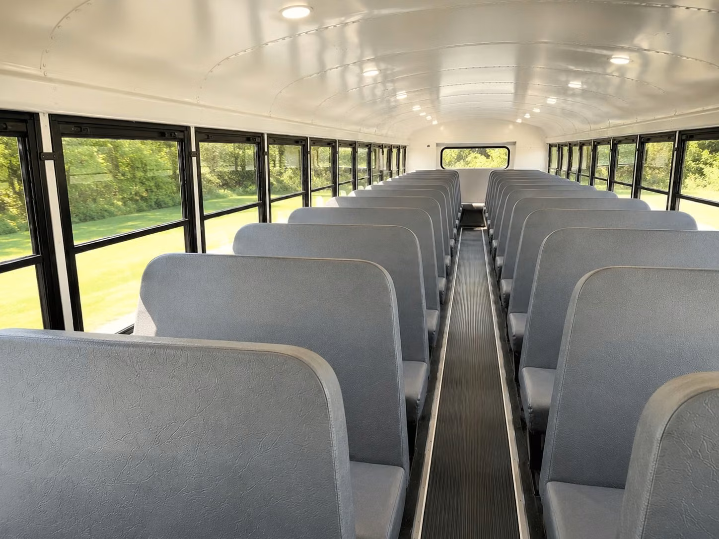 school bus inside